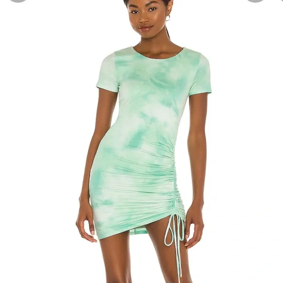 Lovers and friends Elijah Dress in Seafoam Tie Dye - Picture 1 of 13